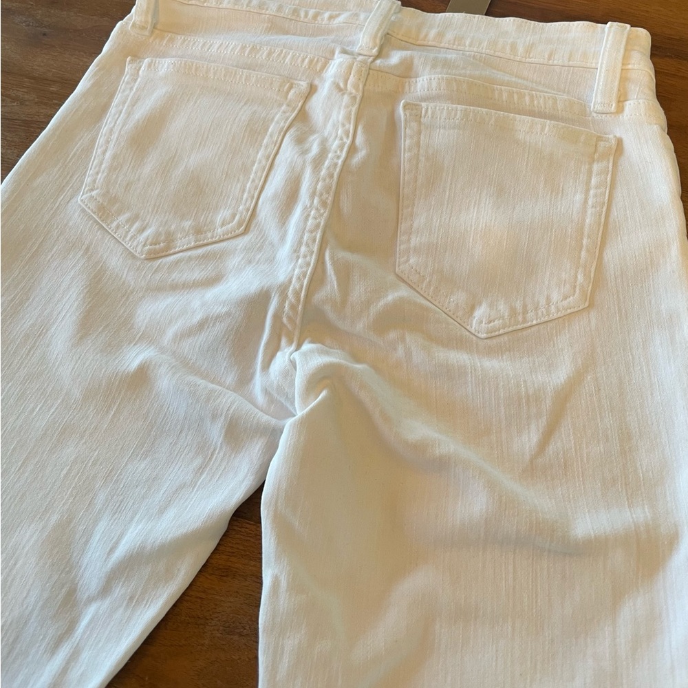 JCrew 8 inch Toothpich white denim jeans - Picture 5 of 8